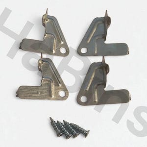 115443, 115444, 116637 x 2 Replacement IKEA BESTA Shelf Support Brackets with Screws (116637)