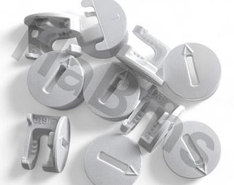 Dadi autobloccanti in plastica bianca per IKEA 119030 – Fissaggi compatibili con diametro 15 mm