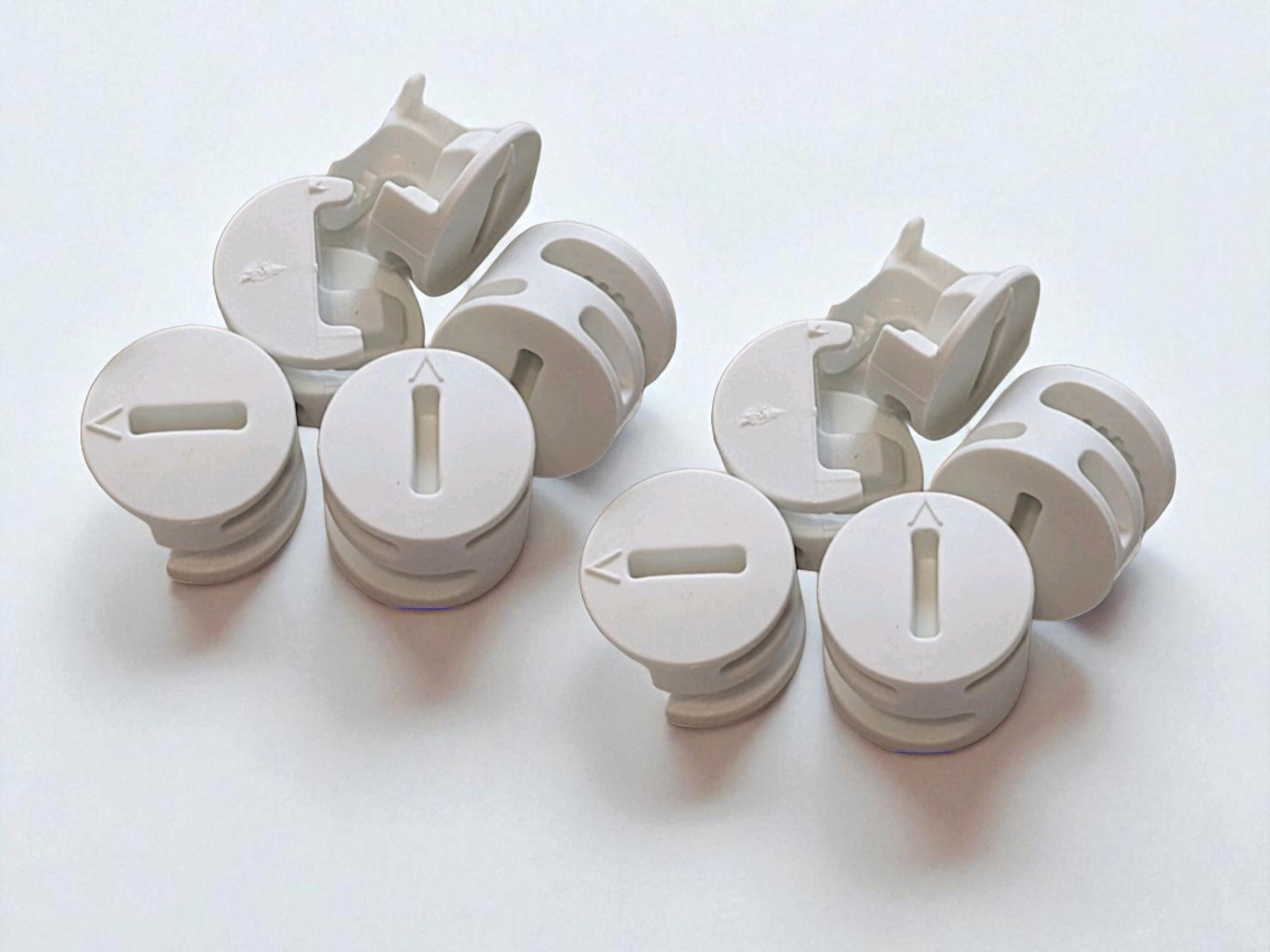 Replacement Plastic Cam Nuts for IKEA 119252 – White Medium Size