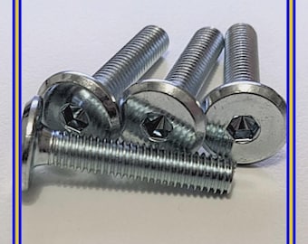 105105 - Replacement for IKEA Screws / Bolts with HEX Head, in Silver, M6