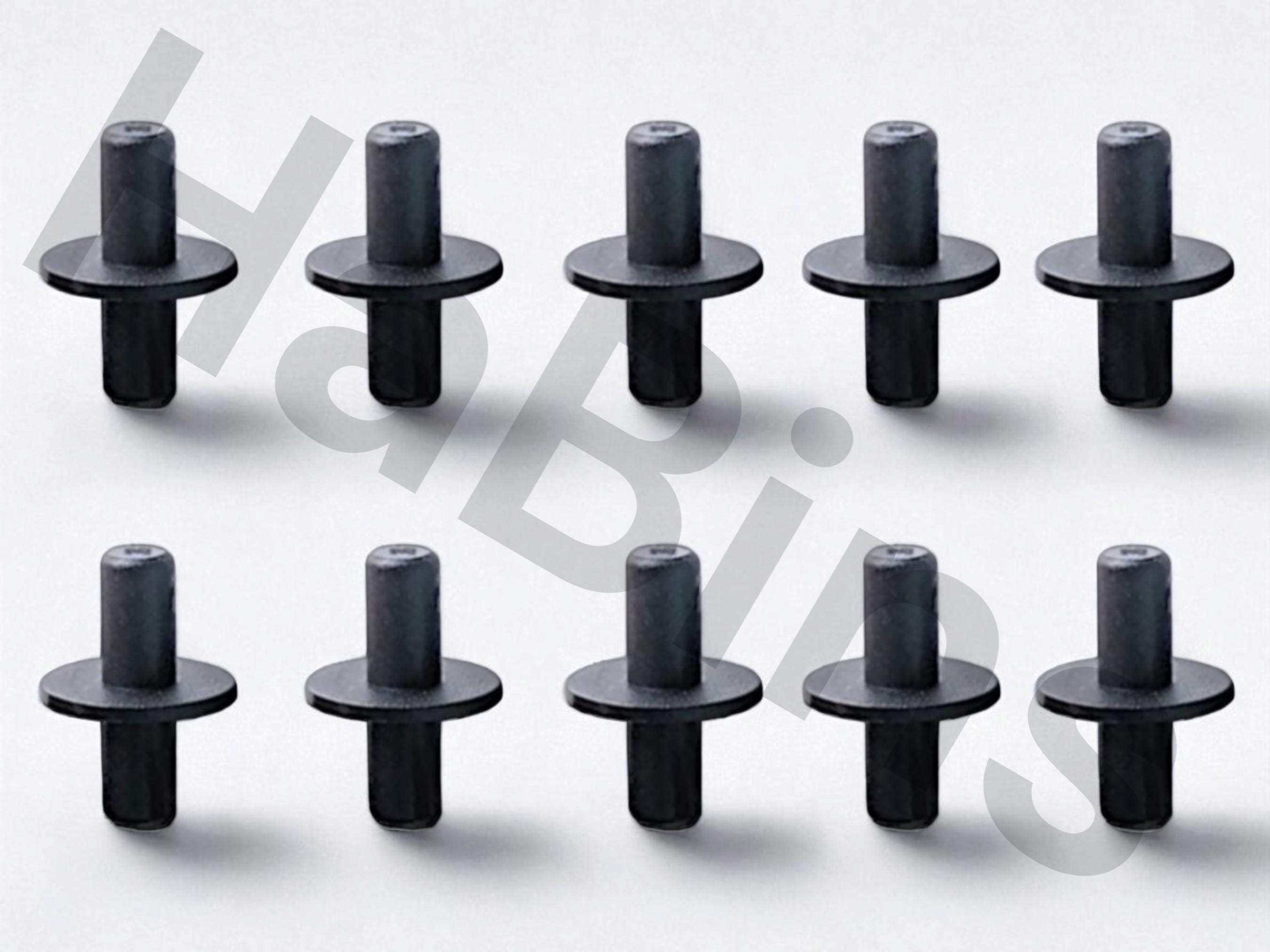 Replacement for IKEA HEMNES Shelf Support Pins 110525 – Black
