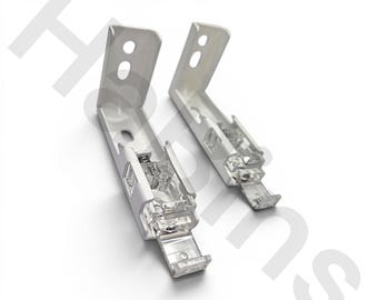 10081418 - Replacement for IKEA Roller Blind Brackets, Spring Loaded in White