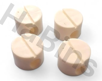 128437 x4 – Replacement for IKEA TRYSIL Bed Plastic Nut Holder Fittings (White, 20mm x 19mm)