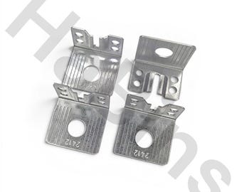 102591 - Replacement for IKEA Metal L-Shaped Bracket with Pre Drilled Holes and Slot