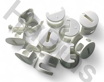 119252 x 10 IKEA プラスチックカムナット固定具 ホワイト ミディアム