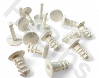 144574 with screws (144575) - Replacement for IKEA Plastic Rivets Eket Plasta Idnäs Elvarli Havsta WHITE