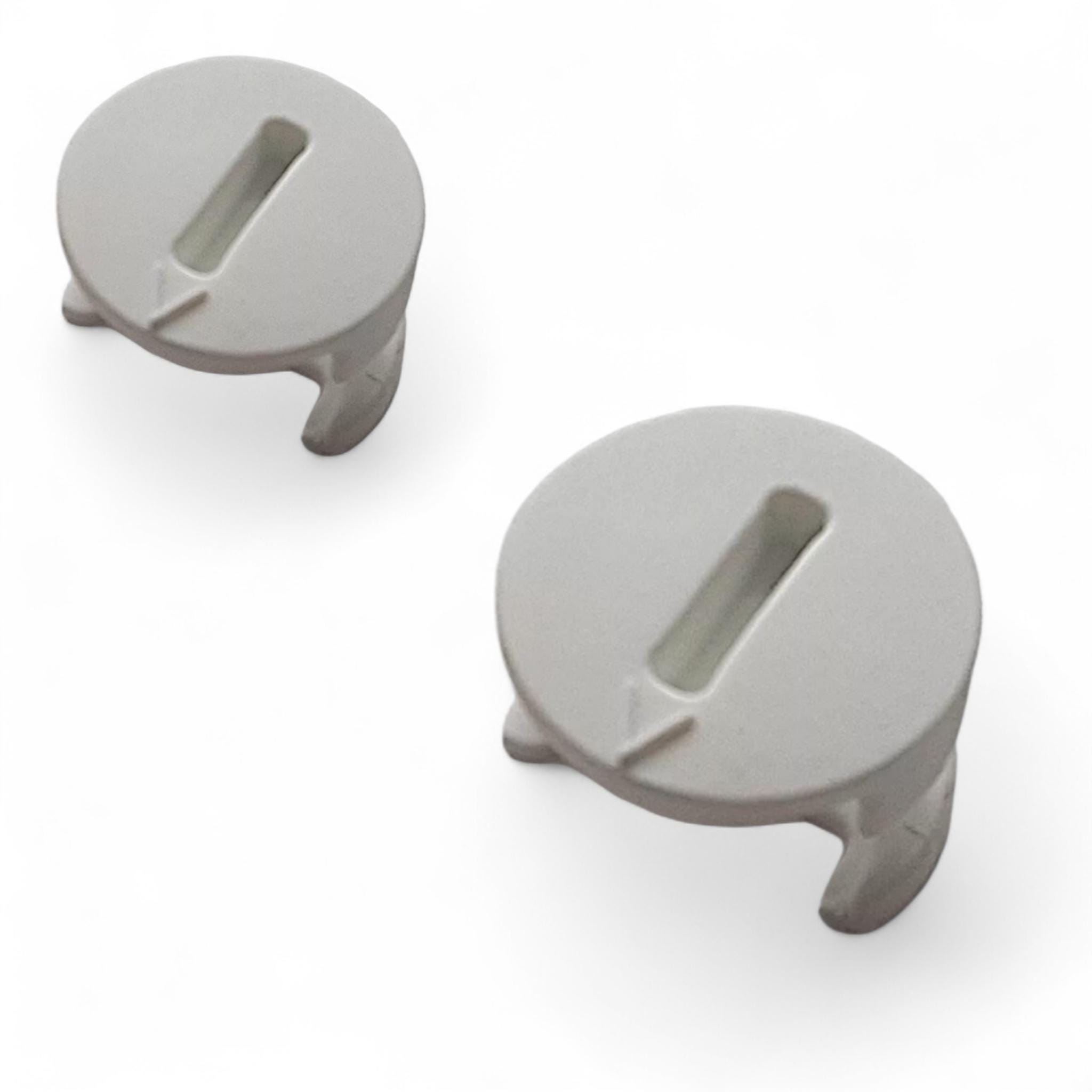 White Plastic Cam Lock Nuts for IKEA 119030 – 15mm Diameter