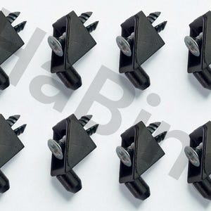 IKEA Shelf Support Pins with Screws | Part 139199 | Black Plastic Brackets for Cabinets & Shelving