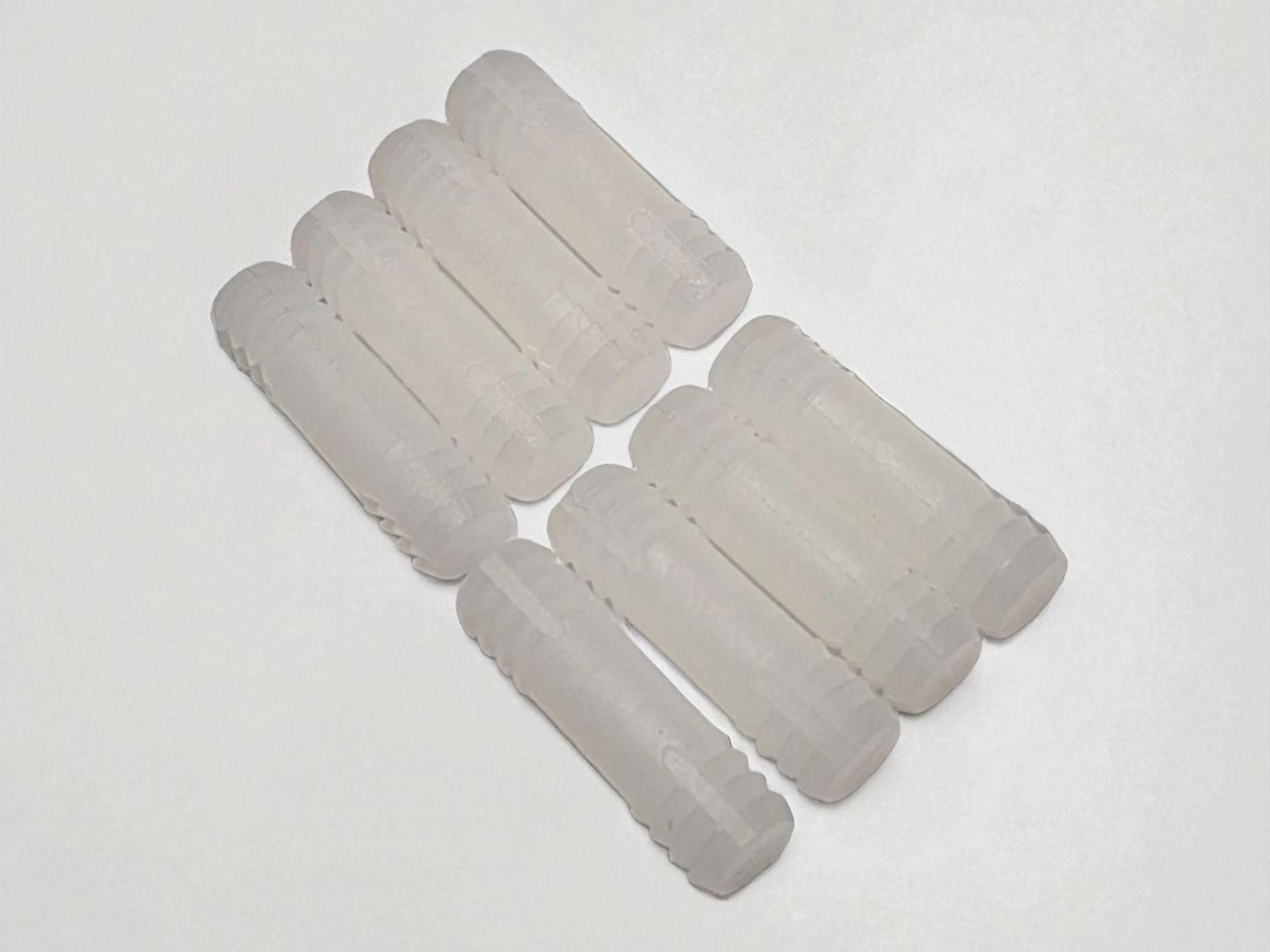 20x Replacement IKEA Plastic Ribbed Dowels – White Connecting
