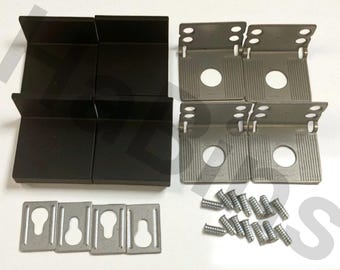 2x IKEA Wall Mount 115753 115754 103693 - 10 Pieces Total - White