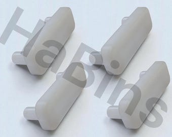4 piedini a pressione bianchi – Compatibili con il pezzo IKEA n. 153549