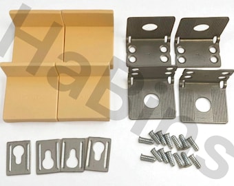 2x IKEA Wall Mount 115753 115754 103693 - 10 Pieces Total - White