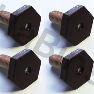 4x Black Levelling Feet – Compatible with IKEA Part #157732 (M8) for IDANÄS Cabinet