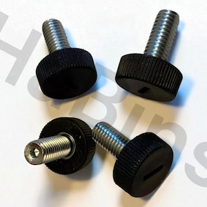 4x Verstellbare schwarze Möbelfüße - Passend für IKEA Teile #10036516 - Kleine Nivellierfüße