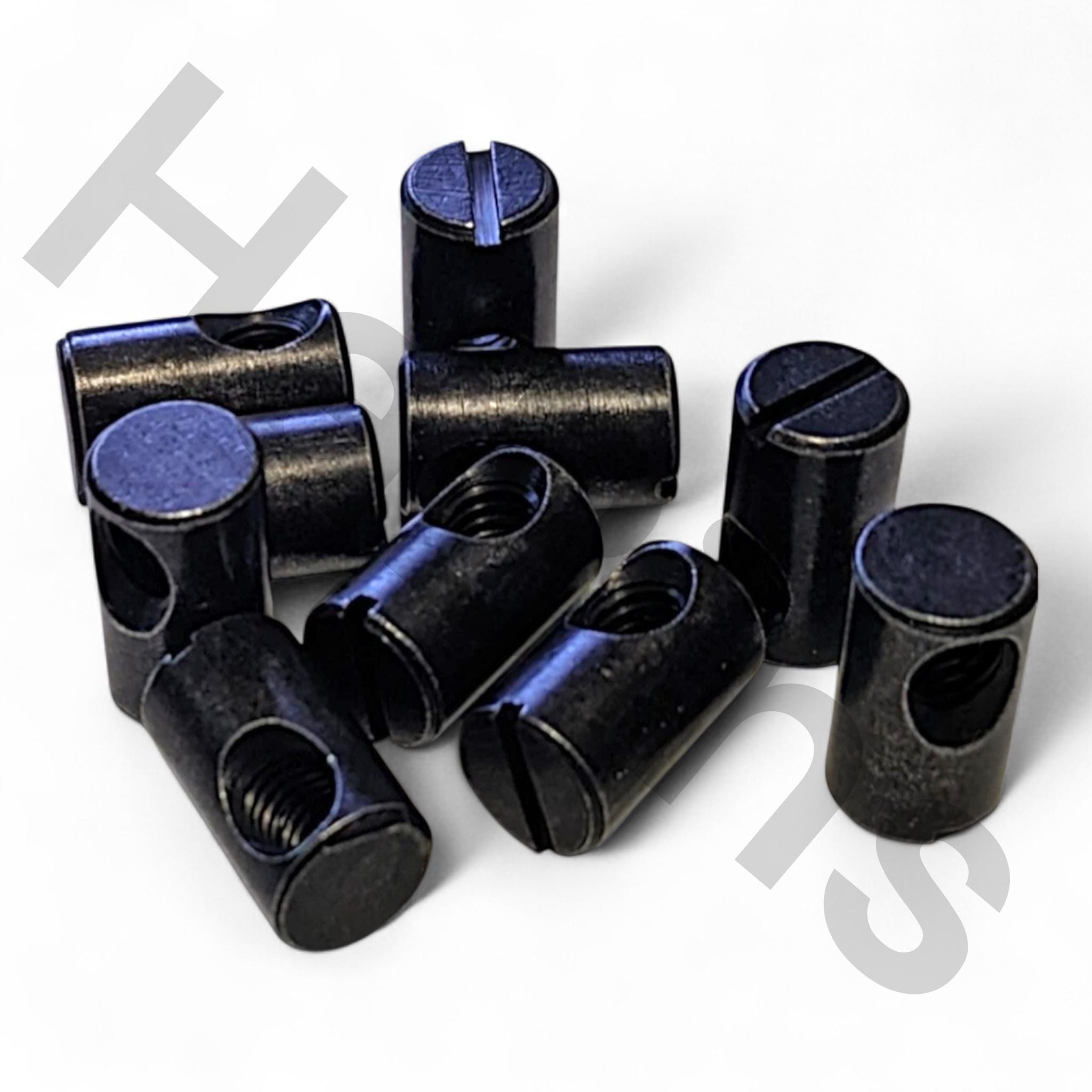 chie** 　no2 128406 - Replacement for IKEA Barrel Nuts, Slotted Head, Black, M6