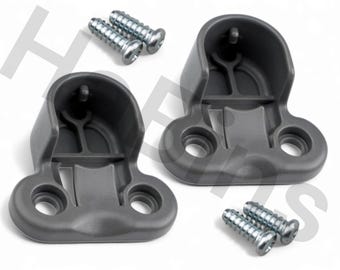 2 soportes para riel de armario Ikea PAX, negros – 130627 + tornillos (100325)