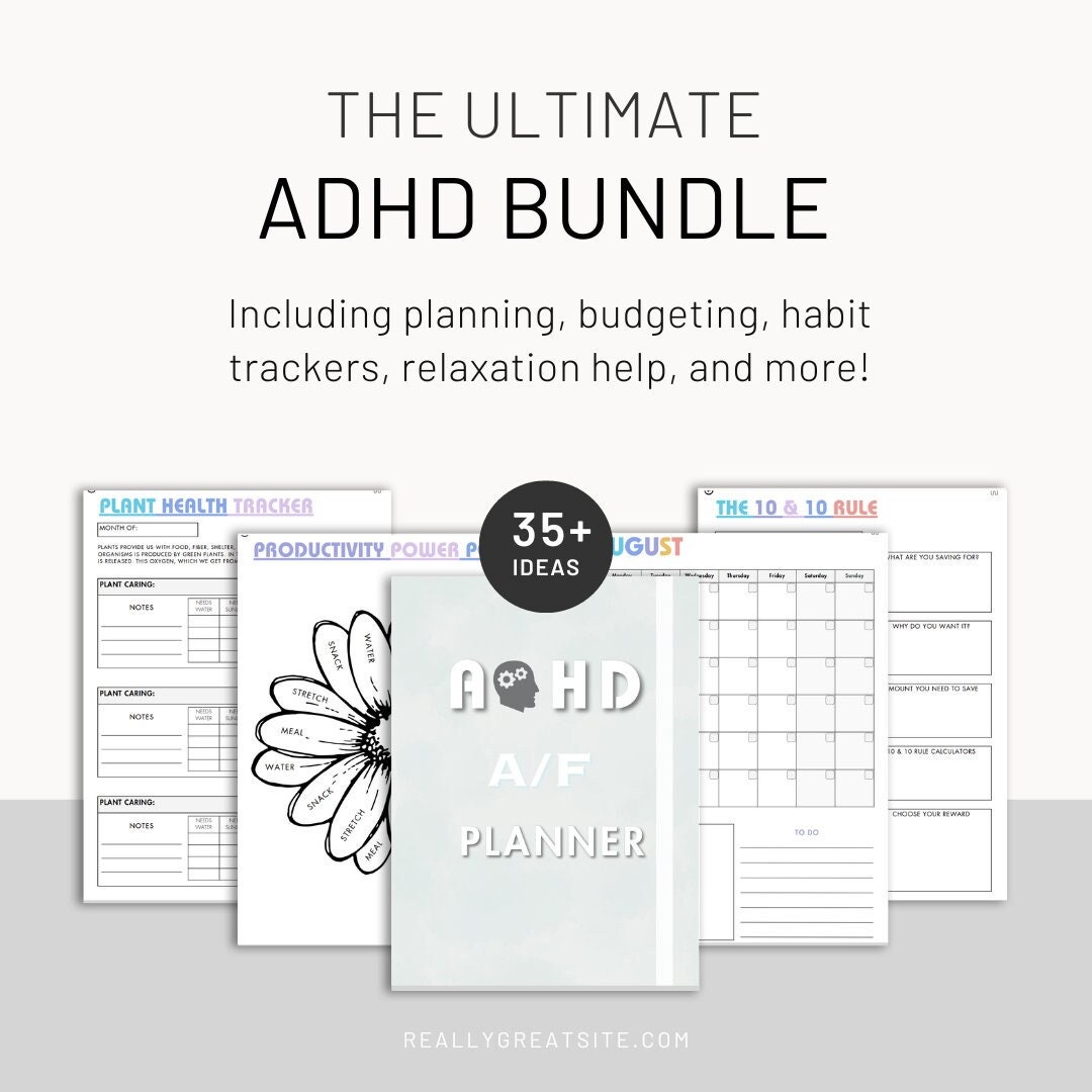 The Ultimate ADHD Planning and Self Care Bundle - Etsy