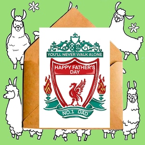 Carte de fête des pères pour fan de football, LFC l