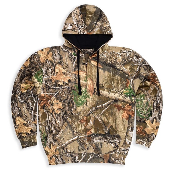 Bell Rangers Realtree Edge Camouflage Full Zip Hoodies for Men and Women with Kangaroo pocket outdoor unisex Hunting Clothes