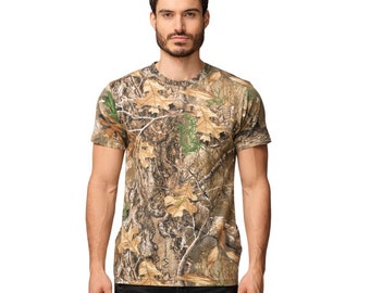 Realtree Camo T-Shirt: Cotton-Poly Blend, Outdoor Wear