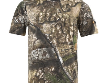 Realtree APX Camo Hunting Tee: UPF 30+ Scent Control