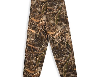 Pantalones cargo de camuflaje Realtree Max7 para niños, ropa de caza y senderismo con 6 bolsillos