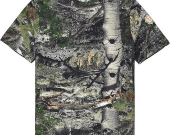 Mossy Oak Mountain Camo Hunting Tee – Scent Control, UPF 30