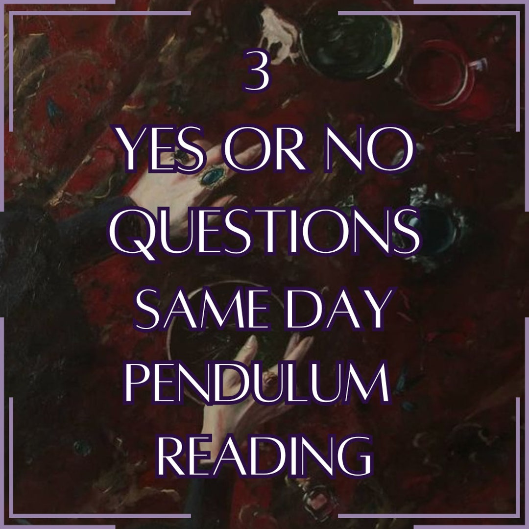 Pendulum Reading - Ask Any 3 Questions, Get 3 Quick Answers! - Digital ...