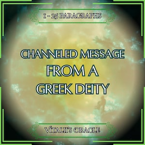 Channeled Message from a Random Greek Deity | Who has a Message for you? | Oracle Reading