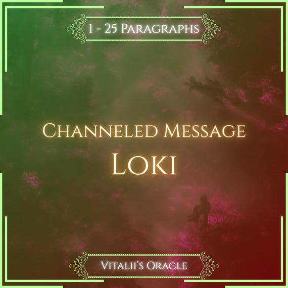 Channeled Message From Loki | God of Trickery, Chaos, and Transformation | Oracle Reading