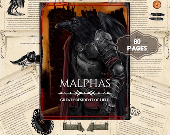 Malphas - Great President of Hell | Printable Grimoire - Ars Goetia [60 p. PDF]