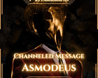 Asmodeus | Channeled Letter from The Demon of Lust, Rage, and Wisdom | Same Day delivery