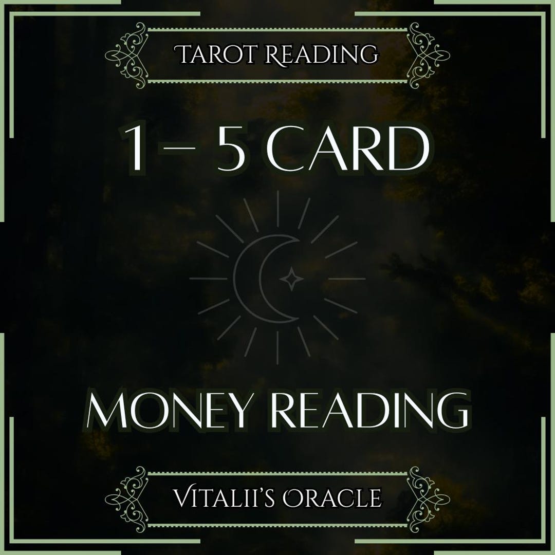 Tarot Reading - Money Reading / Messages | 1 - 5 Cards [digital ...