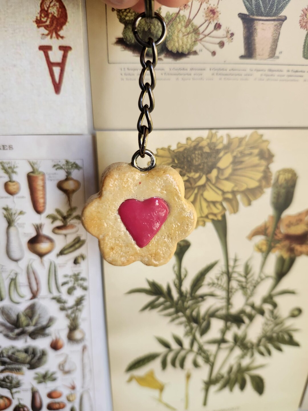 Handmade Linzer Cookie Keychains, Gift, Cute Keychain, - Etsy