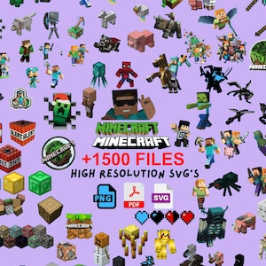 1500+ マインPNGバンドル、ゲーミングマインPNG、ゲーマーへのギフトPNG、マインゲームPNG、ビデオゲームPNG、彼へのギフトPNG、ゲーミングPNG、昇華デザイン
