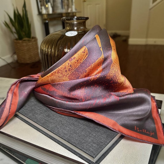 Sciarpa a scialle quadrata stampata in seta di gelso al 100% 88 * 88cm – -SILKSILKY Sciarpa a scialle quadrata stampata in seta di gelso al 100% 88 * 88cm – -SILKSILKY