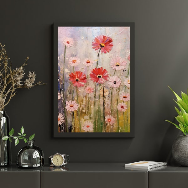 70×100 cm Blossoms of Light: Ethereal Rose Garden - Captivating Wall Art to Elevate Your Home Décor Indulge in the magic of floral artistry