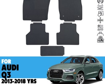 Floor mats for AUDI Q3 2013-2018 All Weather Rubber Set Black Anti-slip flex