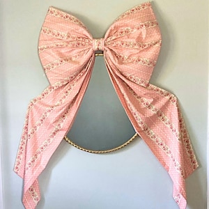 Big Wall Bow Pink Coquette Decoration for Party Bow Themed Decor Pink Wall Art Bow For Wall Giant Pink Decorative Bow Oversize Pink Floral