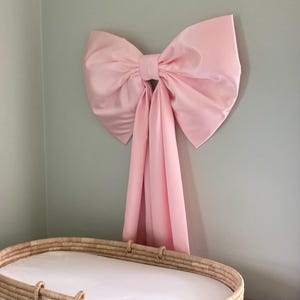 Big Bow Pink Giant Bow Large Wall Bow Coquette Room Decor Coquette Nursery Decor Girly Wall Art Bedroom Large Bow Decor Wall Decor Pink Bow