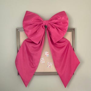 Big Bow Pink Giant Bow Large Wall Bow Coquette Room Decor Coquette Nursery Decor Girly Wall Art Bedroom Large Bow Decor Wall Decor Pink Bow