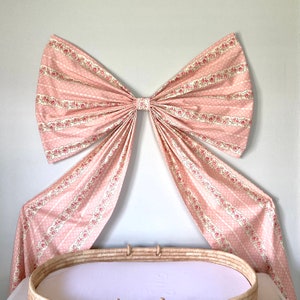 Large Wall Bow Nursery Decor Baby Girl Pink  Room Decor Pink Wall Art Big Bow Wall Decor Girl Bedroom Little Girl Room Decor Bow Big Pink