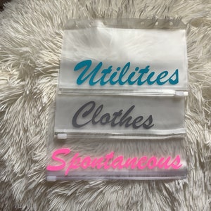 Cash envelopes