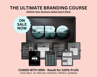 UBC Der ultimative Branding-Kurs mit Master-Resell-Rechten, DFY Digital Products, UBC Digital Marketing Course, Faceless Bundle Edition