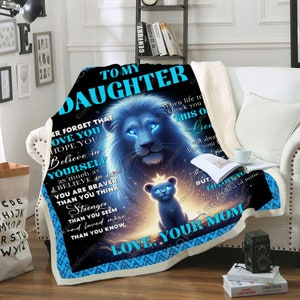 King Lion Throws Soft Cozy Blanket, King Of The Jungle Lion Blanket, Minky Sherpa Blanket, Lion In The Dark Blanket