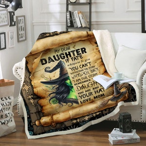 Personalized Witch Fleece Throw Blanket & Quilt - Halloween Gift Idea For Witch Lovers - I Am The Storm