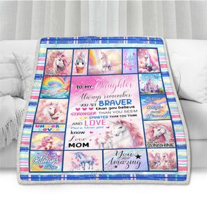 Unicorn Lover Gift For Daughter All Season Throws Blanket Comfort Warmth Soft Cozy Blanket Fleece Blanket Couch Blanket, Sherpa Blanket