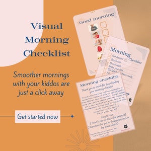Printable Morning Routine Checklist for Kids; Ages 2-18