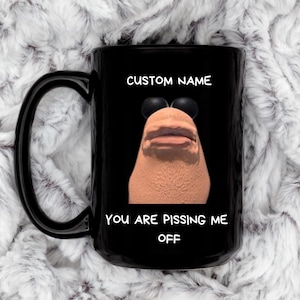 Marcus the Worm Personalized Gift Mug, Marcus The Worm Merch, Funny Meme Brain Rot Shirt, Marcus I'm Mildly Irritated, Brain Rot Mug