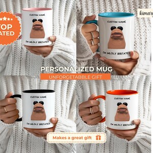 Marcus the Worm Personalized Gift Mug, Marcus The Worm Merch, Funny Meme Brain Rot Shirt, Marcus I'm Mildly Irritated, Brain Rot Mug, marcus image 7